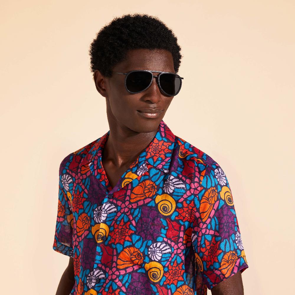 vilebrequin Lunettes de soleil aviateur en bois de tulipier Uni- VBQ x Shelter