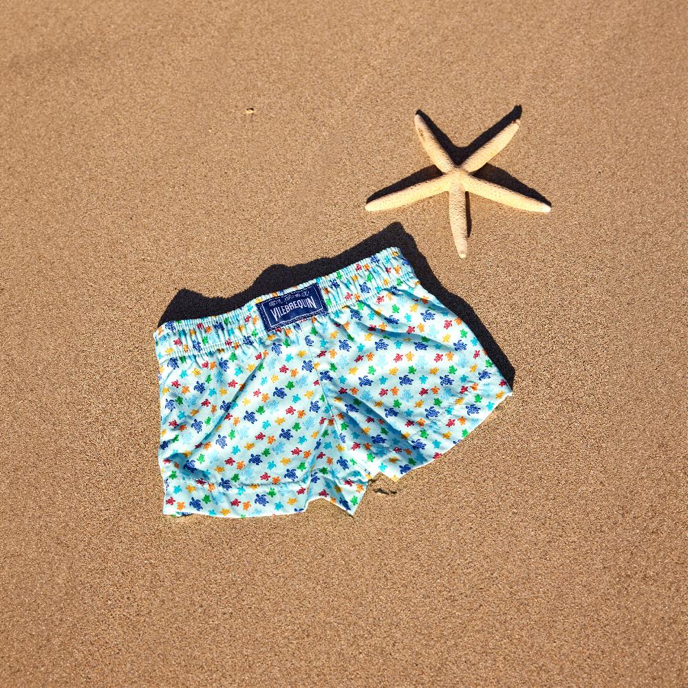 Vilebrequin Maillot De Bain Bébé Micro Ronde Des Tortues Rainbow