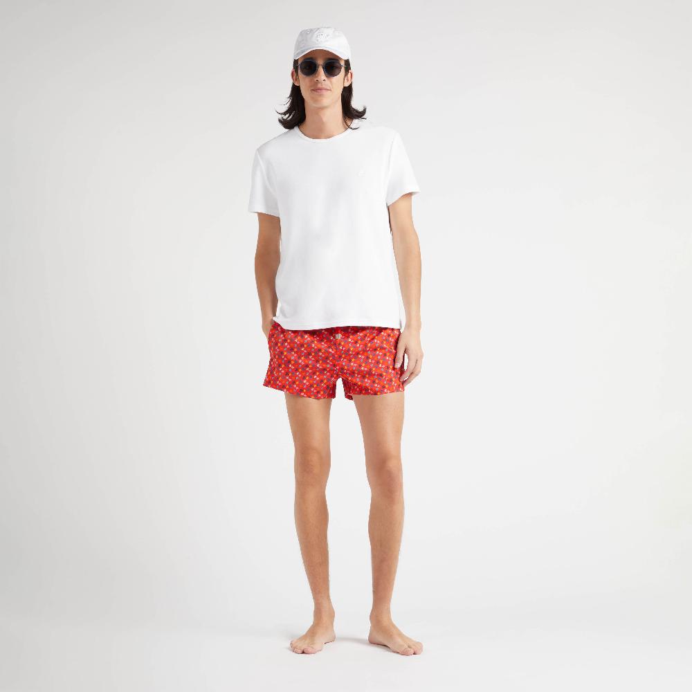 Vilebrequin Maillot De Bain Court Homme Micro Ronde Des Tortues Rainbow