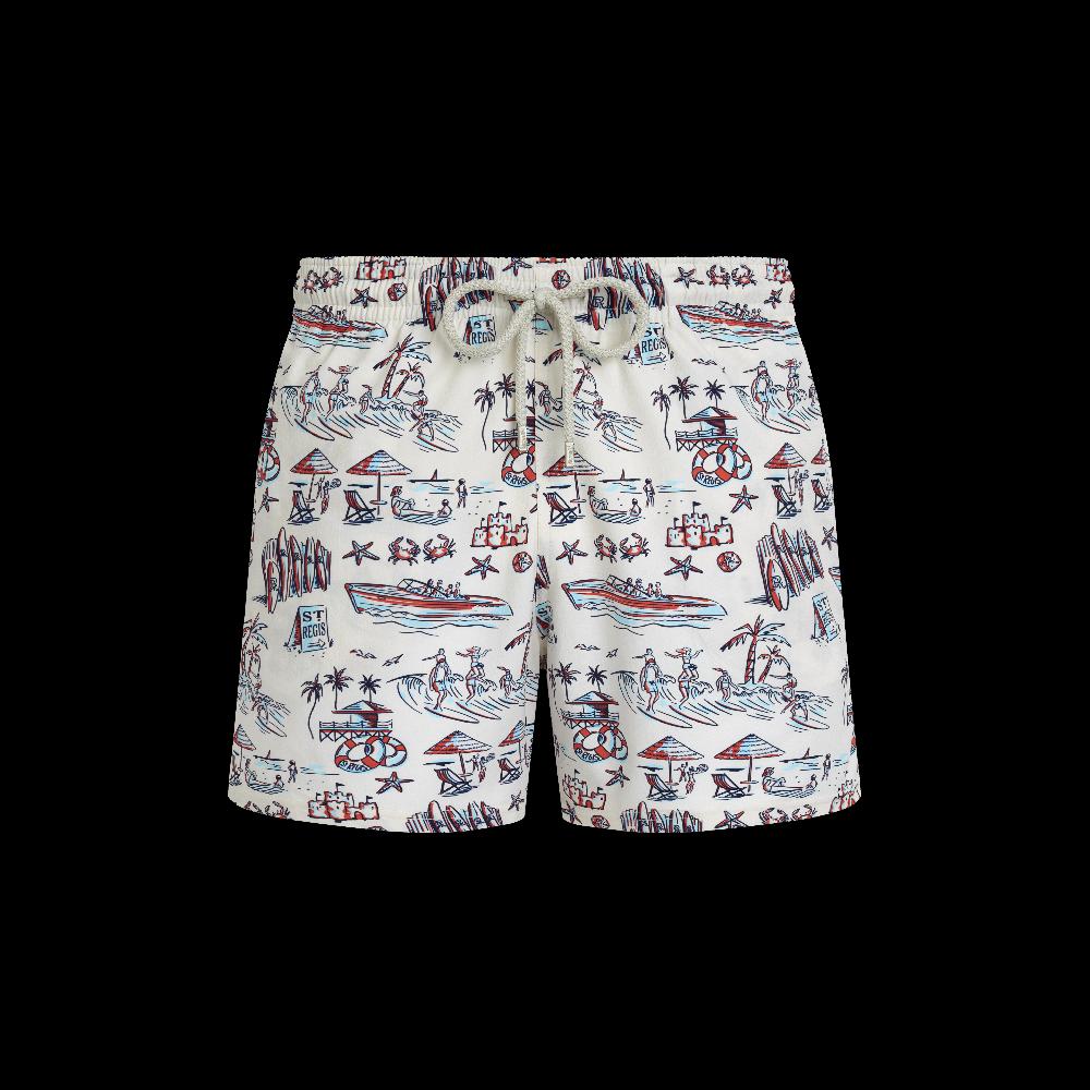 Vilebrequin Maillot De Bain Court Stretch Homme Family Beach - Vilebrequin X St Regis