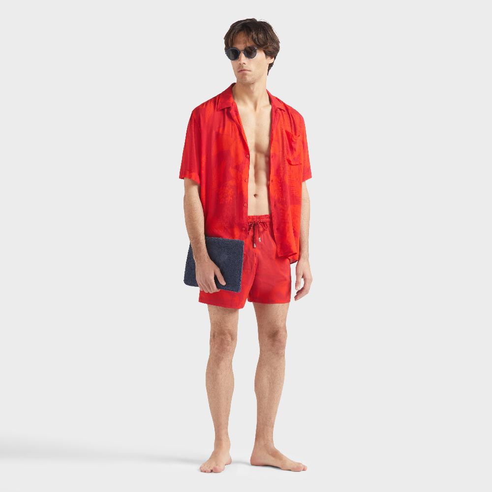 Vilebrequin Maillot De Bain Court Stretch Homme Flower Power
