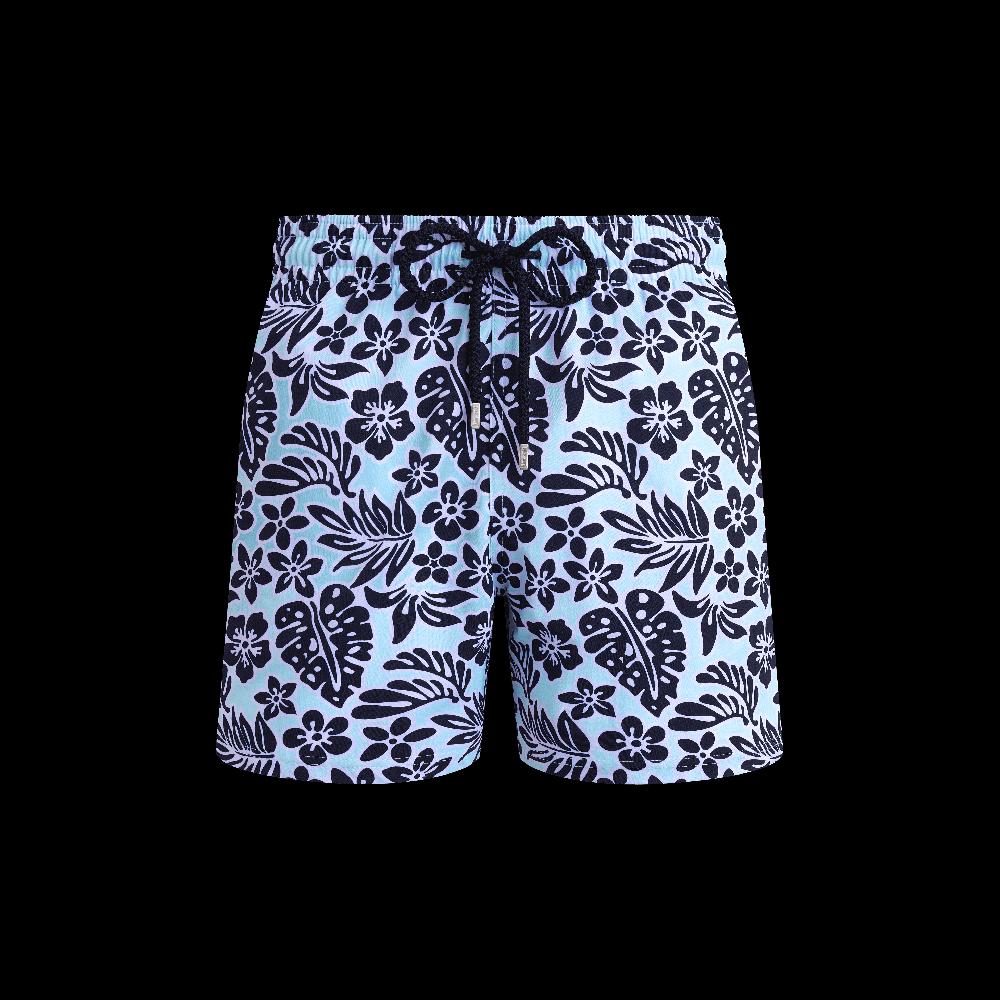 Vilebrequin Maillot De Bain Court Stretch Homme Jungle Leaves