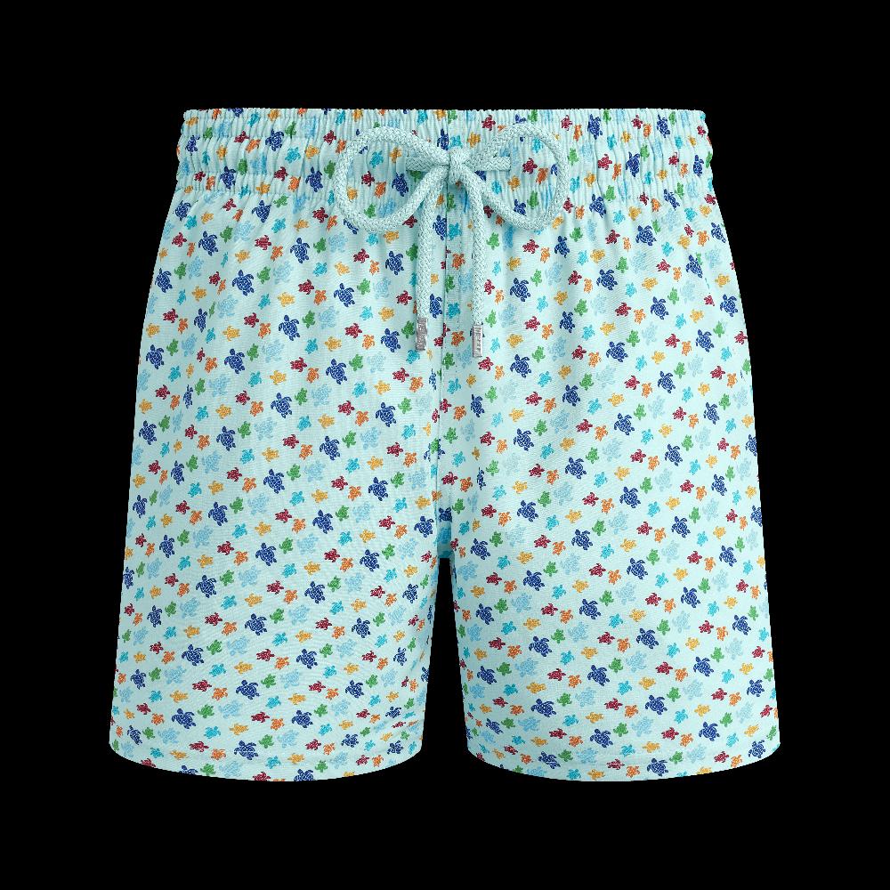 Vilebrequin Maillot De Bain Court Stretch Homme Micro Ronde Des Tortues Rainbow