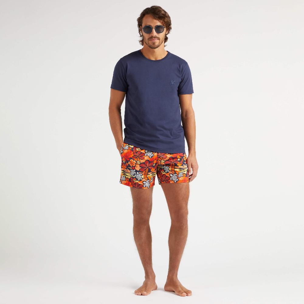 Vilebrequin Maillot De Bain Court Stretch Homme Monoi Turtles