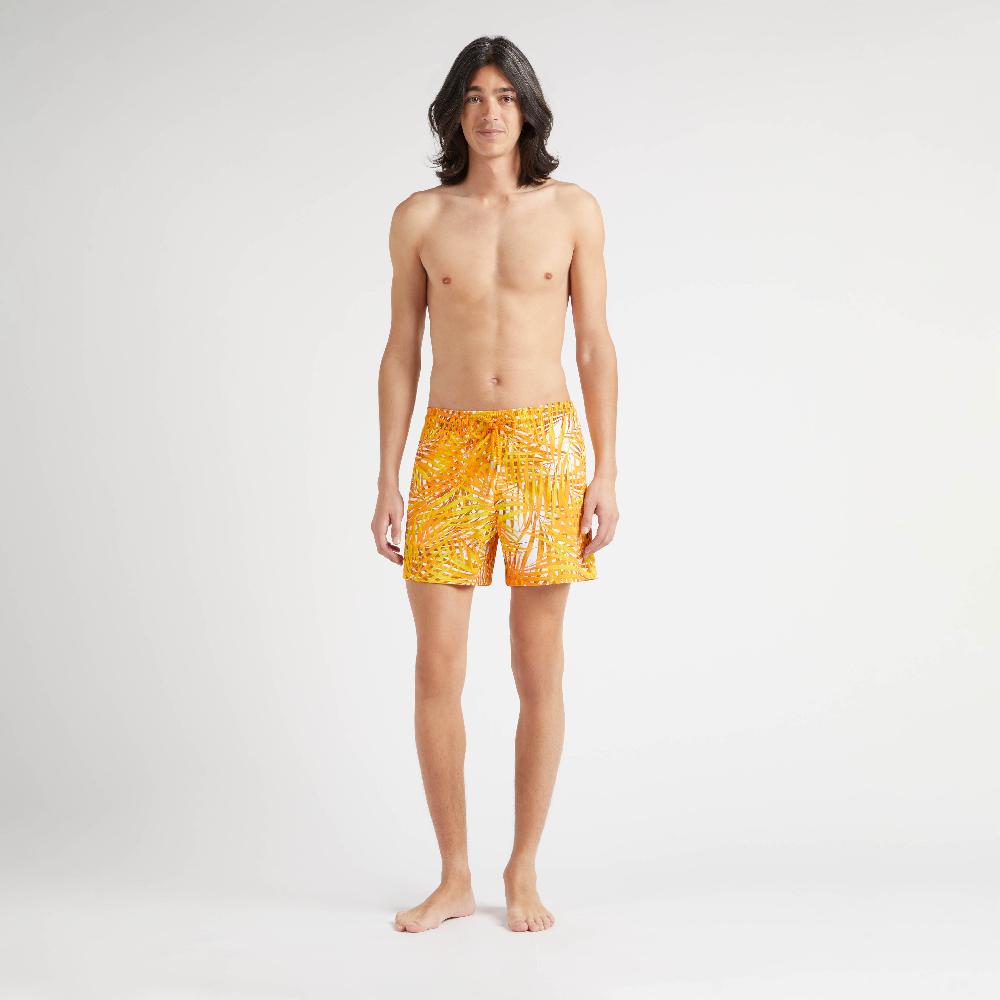 vilebrequin Maillot de bain court stretch homme Palm Leaves