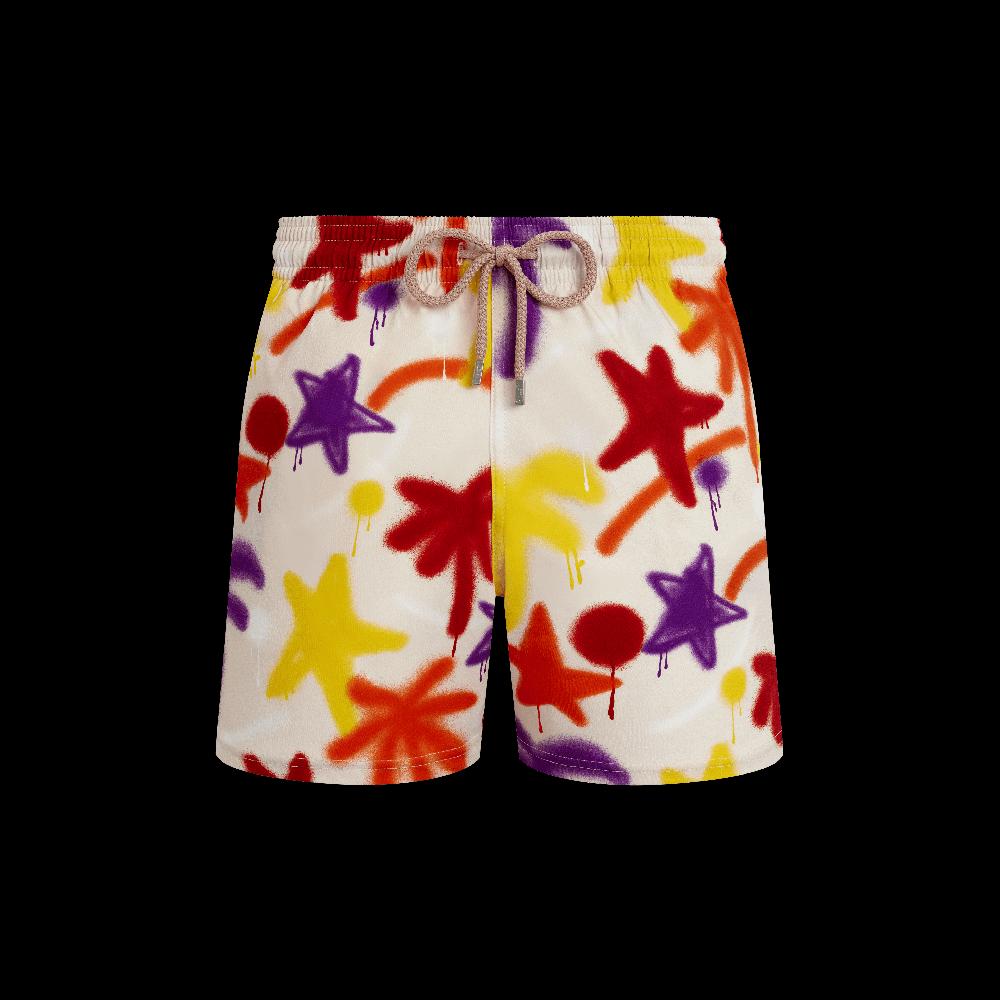 Vilebrequin Maillot De Bain Court Stretch Homme Spray Paint - VBQ X Palm Angels