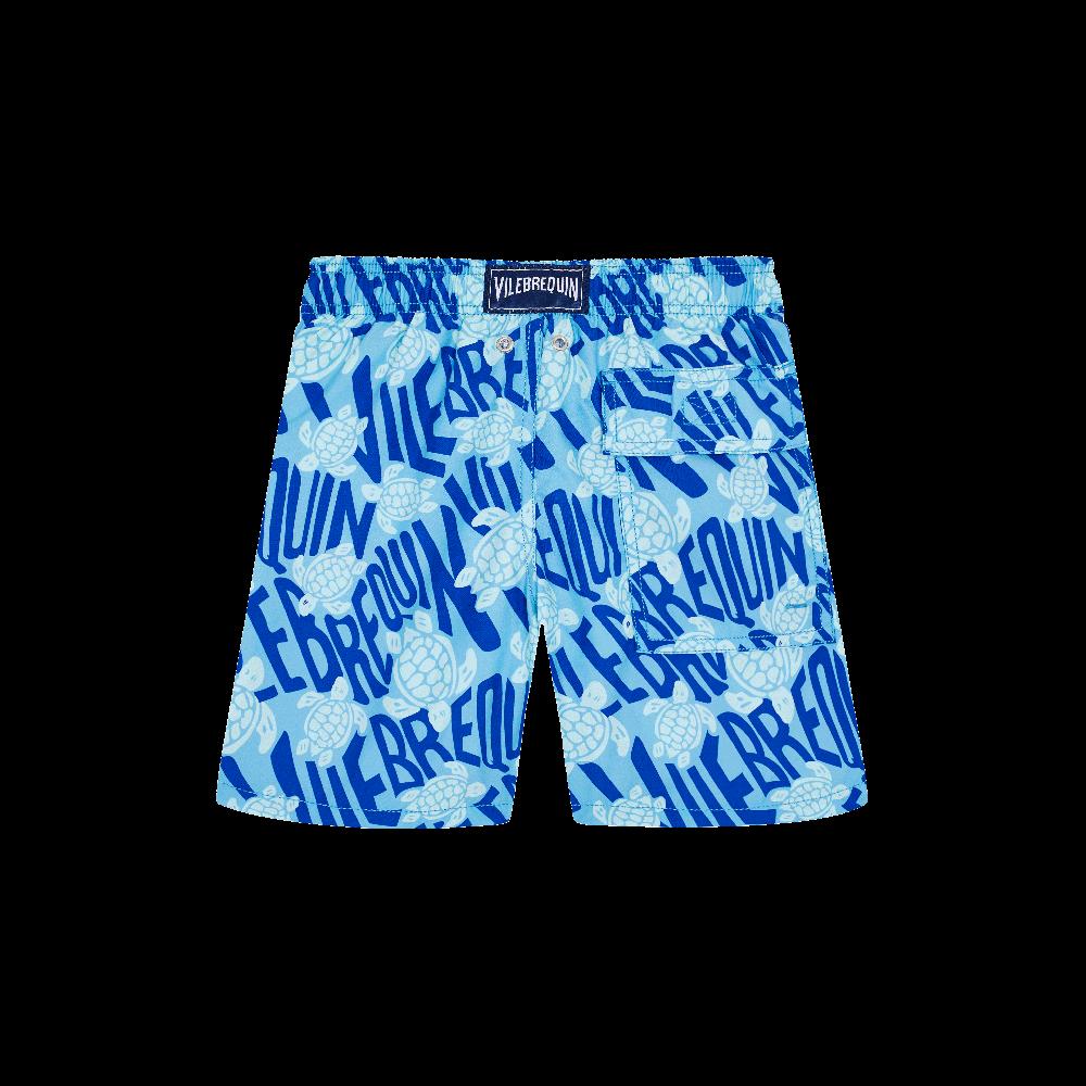 Vilebrequin Maillot De Bain Garçon Ronde Des Tortues Logo