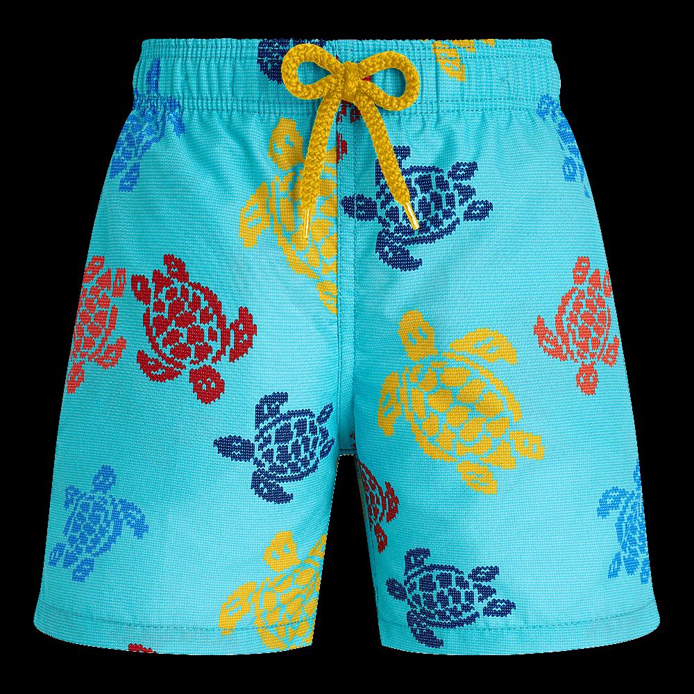Vilebrequin Maillot De Bain Garçon Ronde Des Tortues Tricot - Vilebrequin X Falke