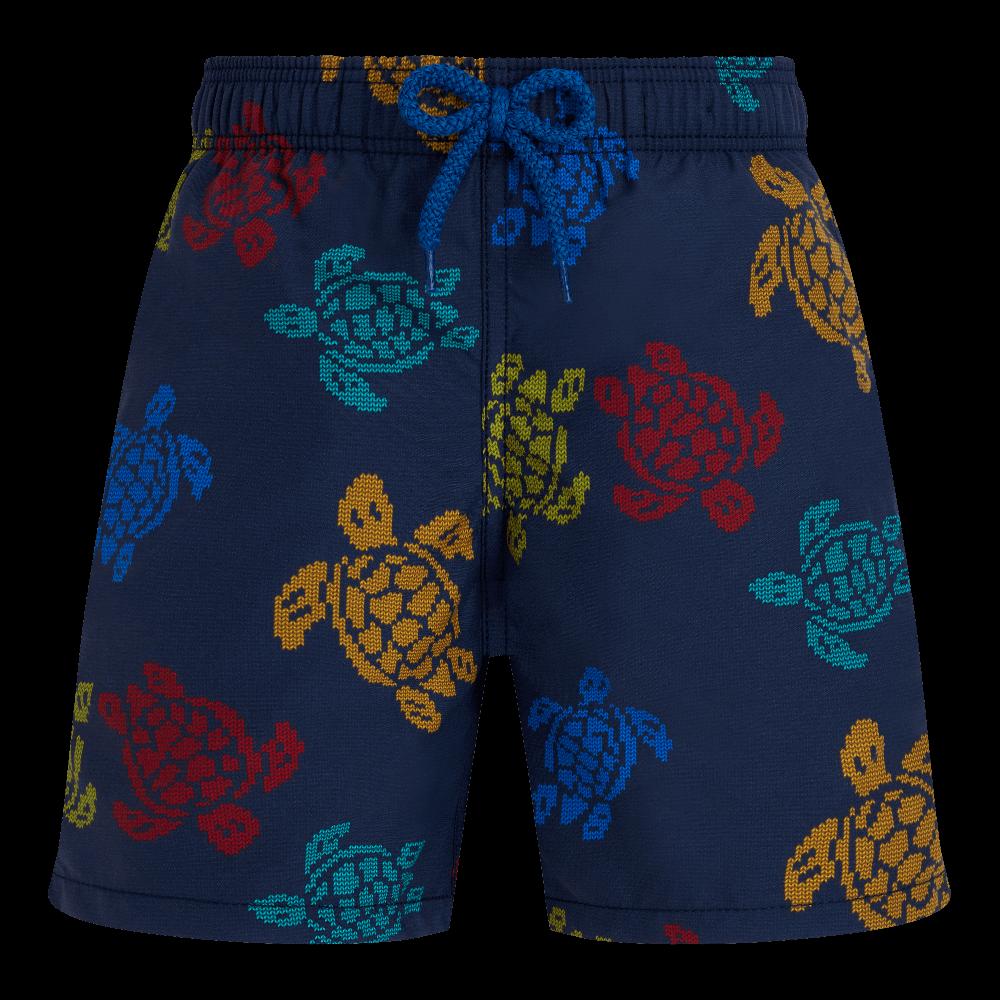 Vilebrequin Maillot De Bain Garçon Ronde Des Tortues Tricot - Vilebrequin X Falke