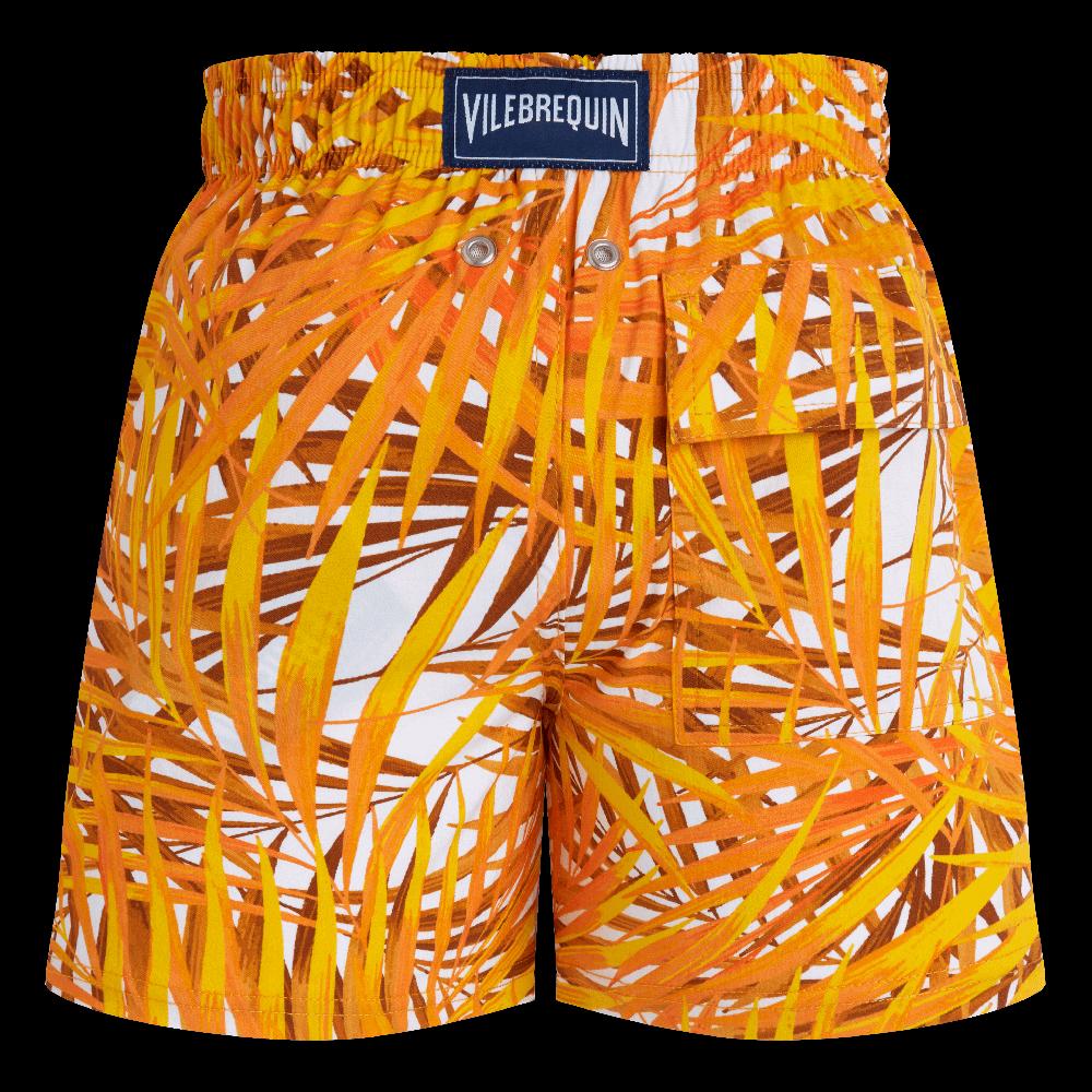 Vilebrequin Maillot De Bain Garçon Stretch Palm Leaves