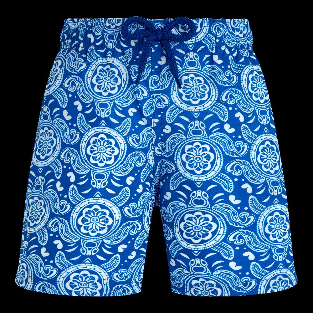 vilebrequin Maillot de bain garçon ultra-léger et pliable Tribal Turtles