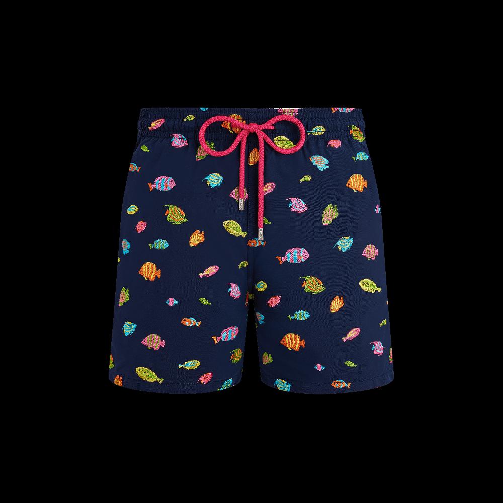 Vilebrequin Maillot De Bain Homme Brodé Fishy Dance - Edition Limitée