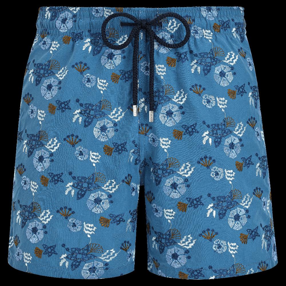 vilebrequin Maillot de bain homme brodé Flowers and Shells - Edition Limitée
