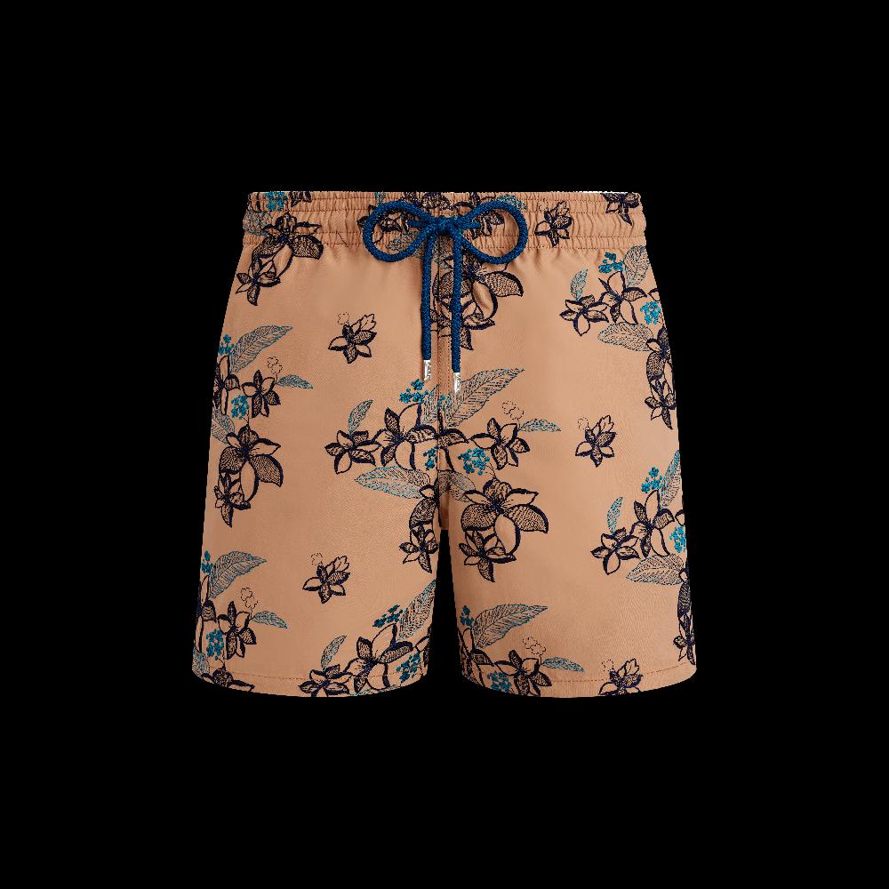 Vilebrequin Maillot De Bain Homme Brodé Flowers Power - Edition Limitée