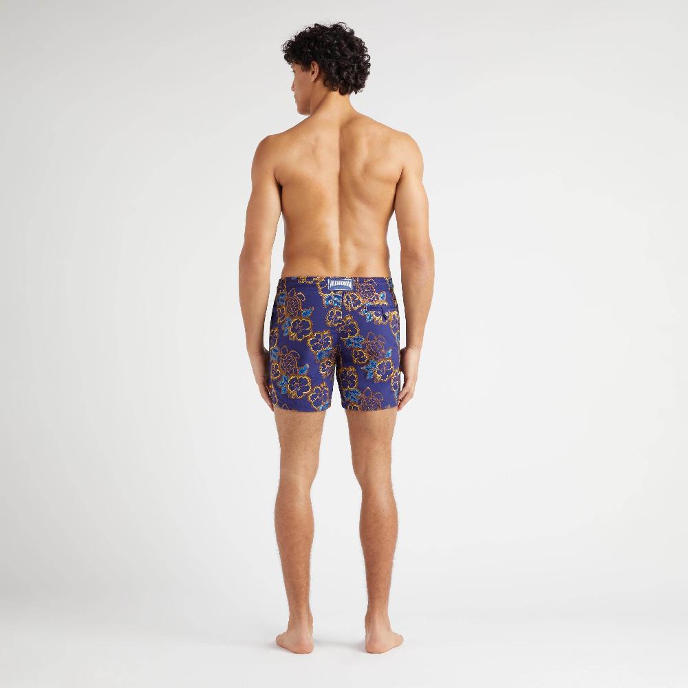 Vilebrequin Maillot De Bain Homme Brodé Hibiscus - Edition Limitée
