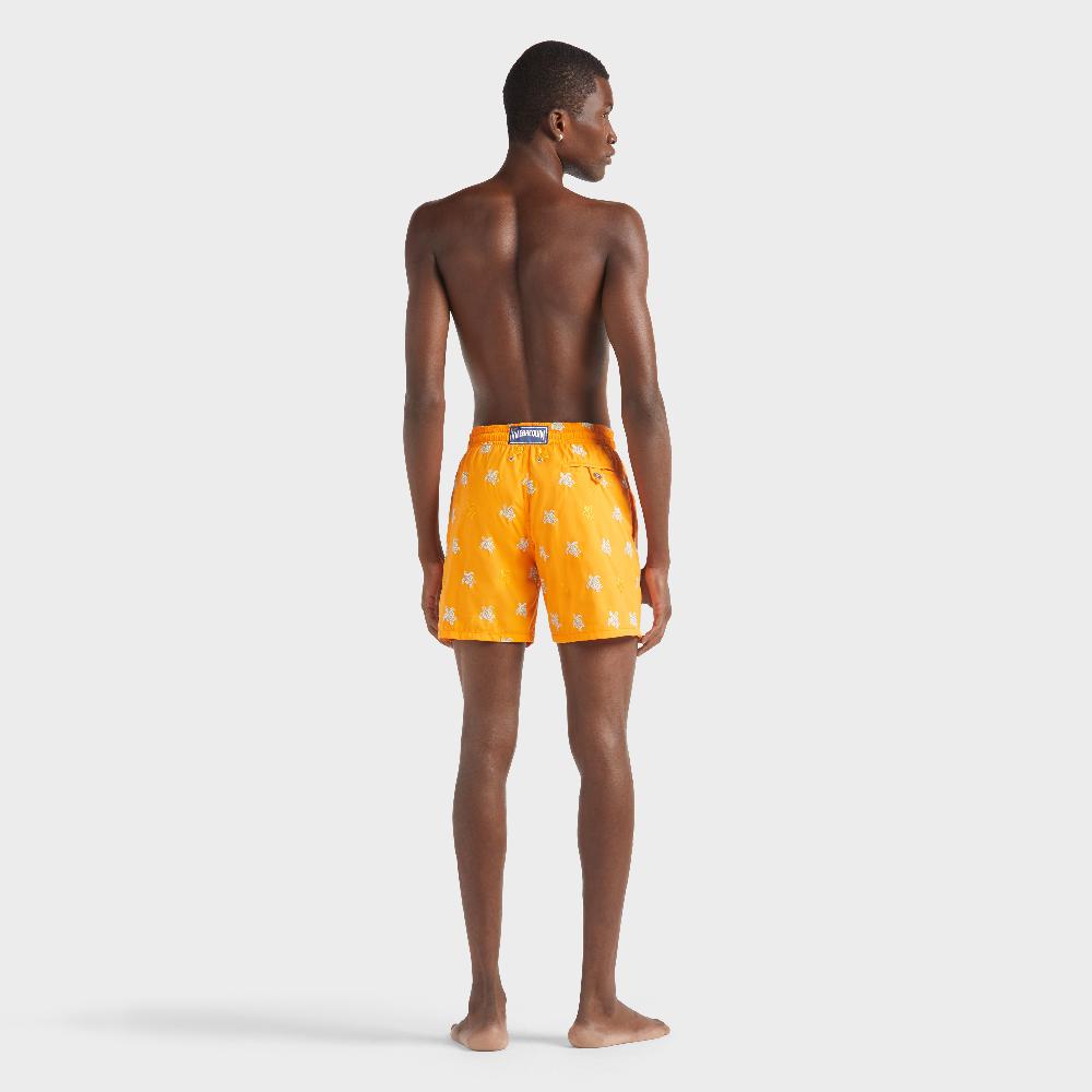 Vilebrequin Maillot De Bain Homme Brodé Micro Ronde Des Tortues Diagonale - Edition Limitée