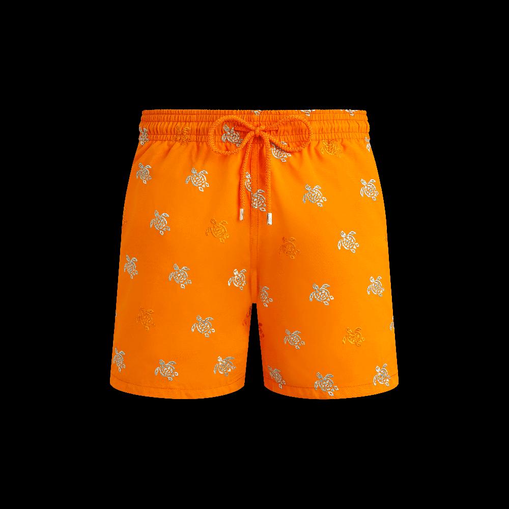 Vilebrequin Maillot De Bain Homme Brodé Micro Ronde Des Tortues Diagonale - Edition Limitée