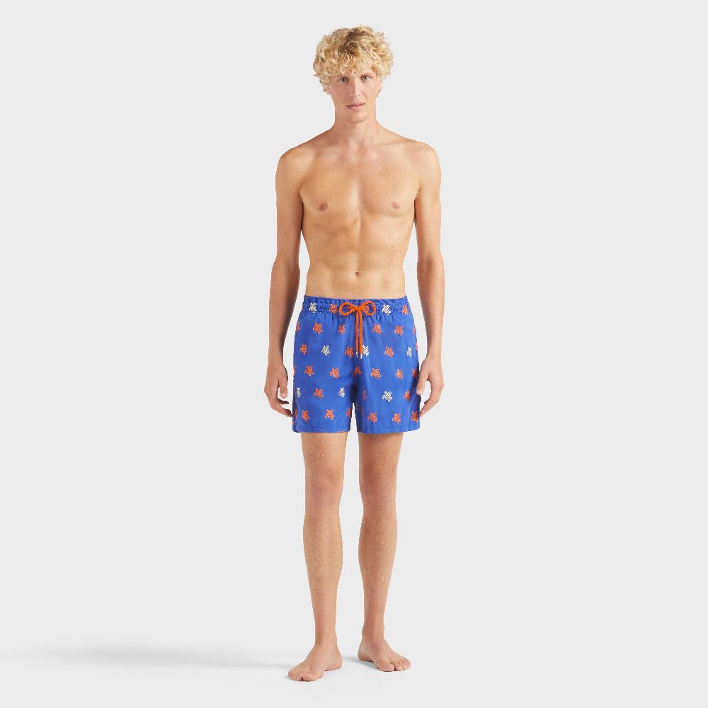 vilebrequin Maillot de bain homme brodé Micro Ronde des Tortues Diagonale - Edition limitée