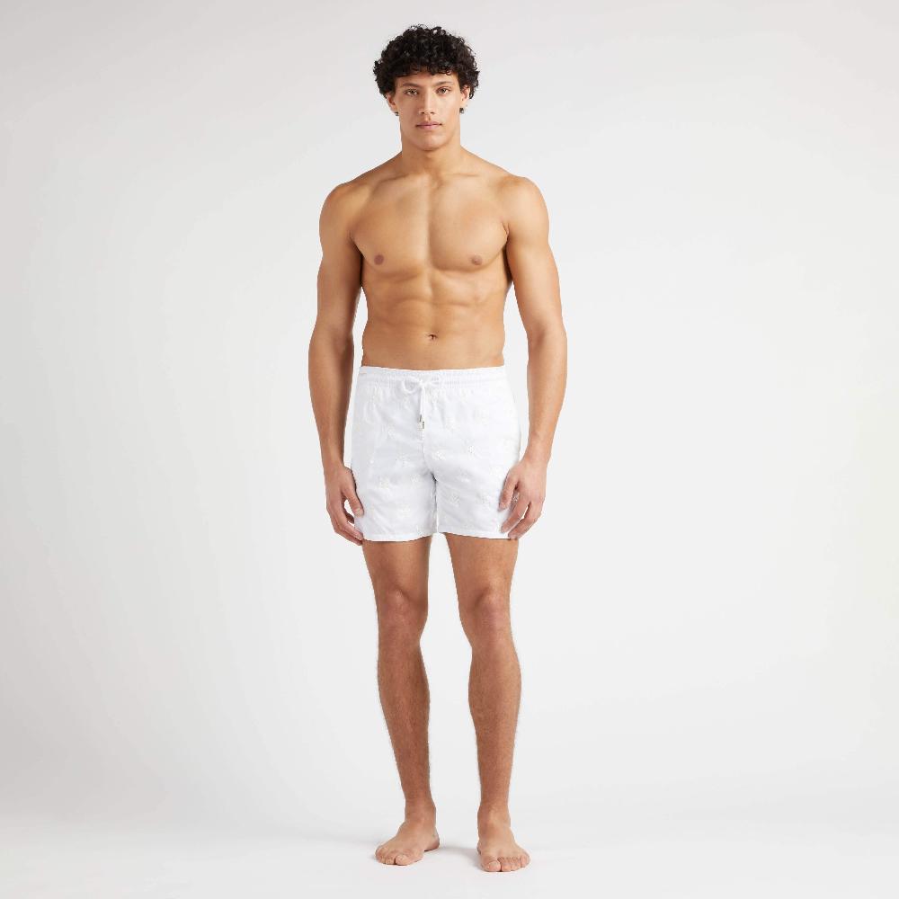 vilebrequin Maillot de bain homme brodé Micro Ronde des Tortues Diagonale - Edition limitée