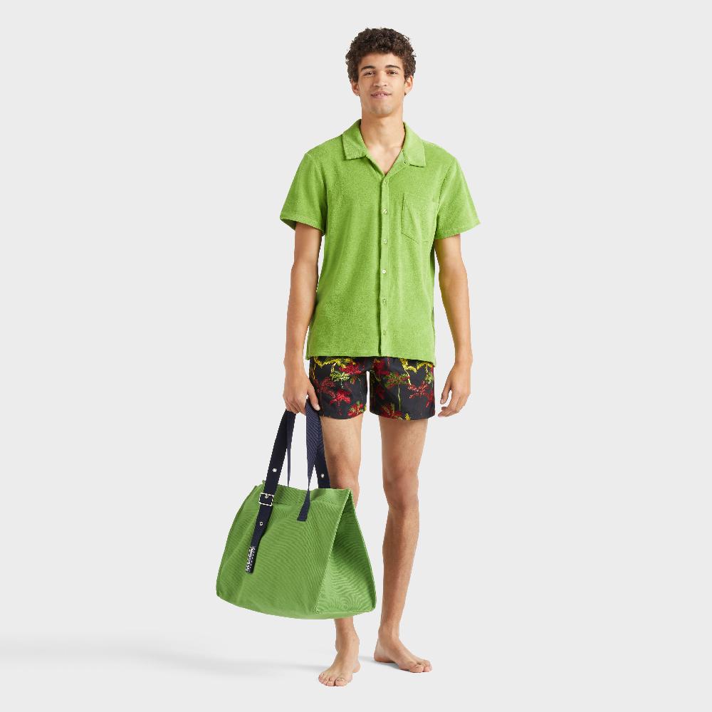 Vilebrequin Maillot De Bain Homme Brodé Palm Offset - Edition Limitée