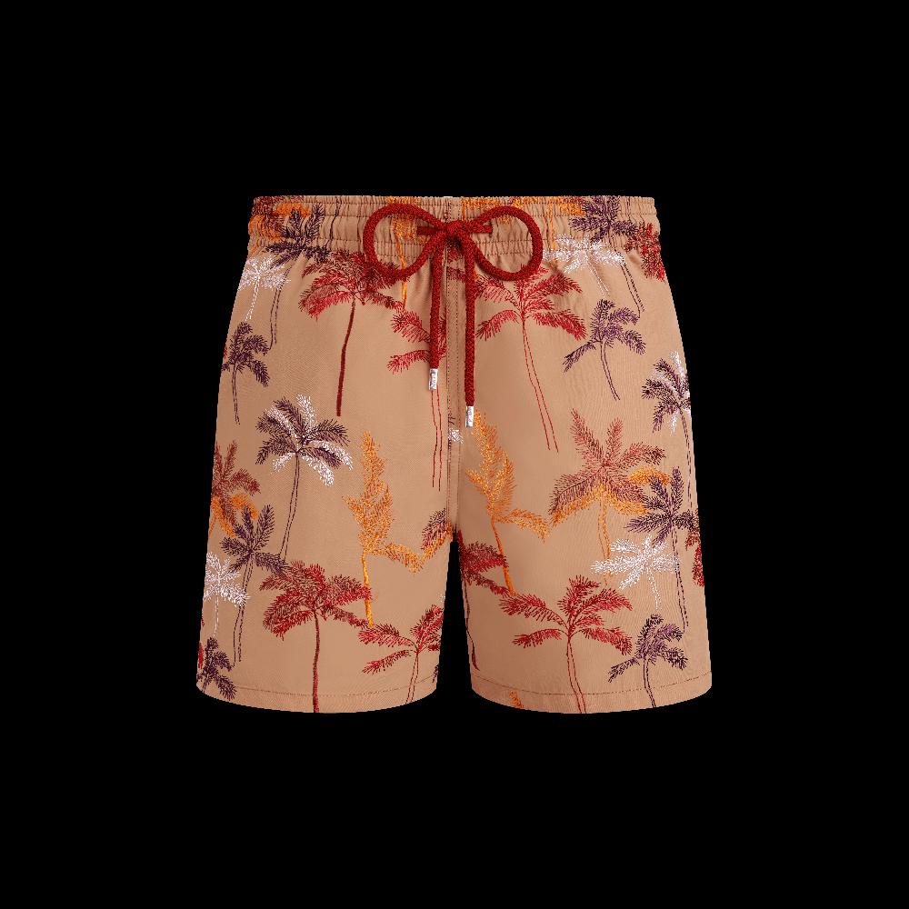 Vilebrequin Maillot De Bain Homme Brodé Palm Offset - Edition Limitée