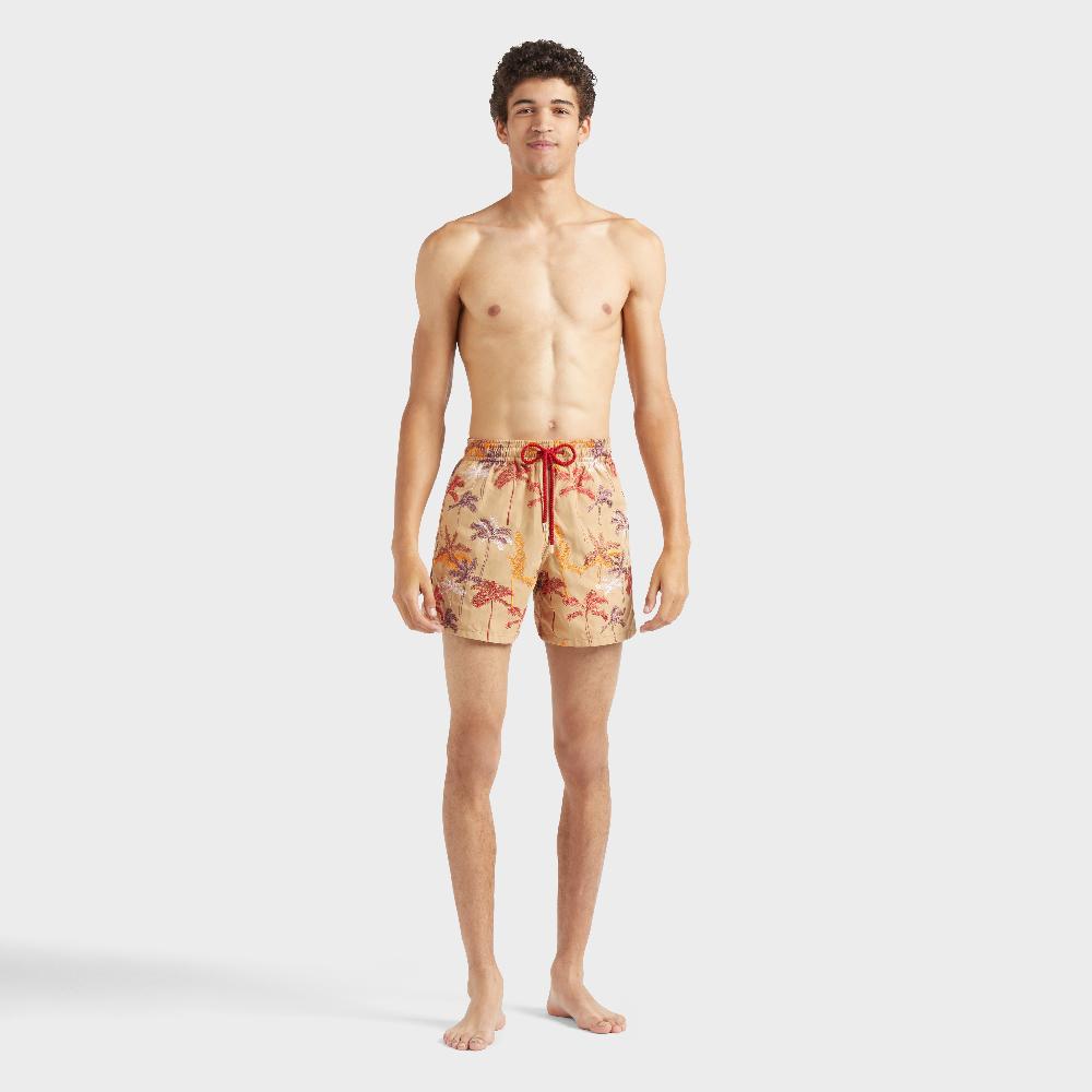 vilebrequin Maillot de bain homme brodé Palm Offset - Edition Limitée