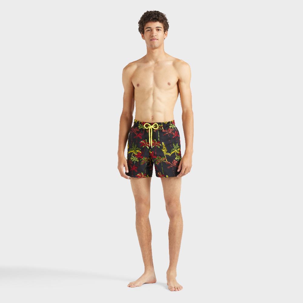 vilebrequin Maillot de bain homme brodé Palm Offset - Edition Limitée