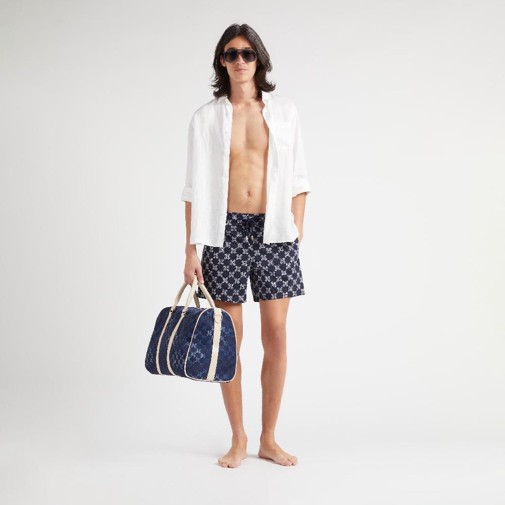 Vilebrequin Maillot De Bain Homme Brodé Turtle Monogramme - Edition Limitée