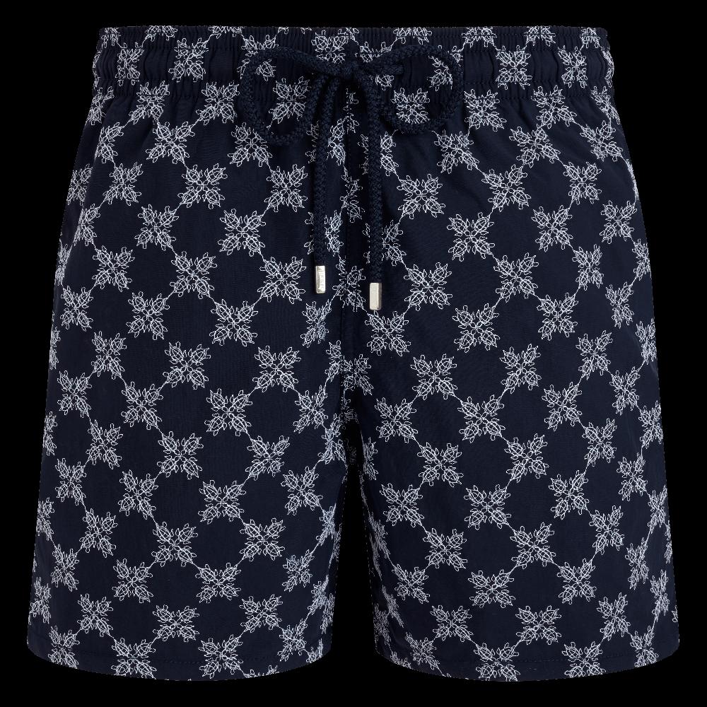 Vilebrequin Maillot De Bain Homme Brodé Turtle Monogramme - Edition Limitée