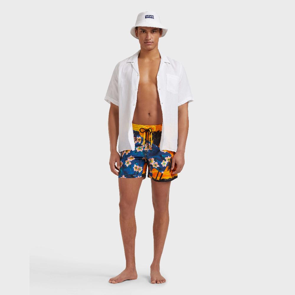 Vilebrequin Maillot De Bain Homme Hawaiian Mix - VBQ X Palm Angels