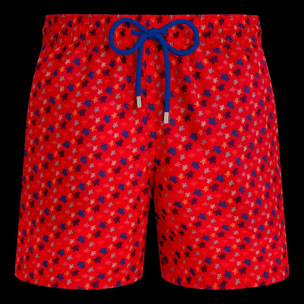 Vilebrequin Maillot De Bain Homme Ultra Léger Et Pliable Micro Ronde Des Tortues Rainbow