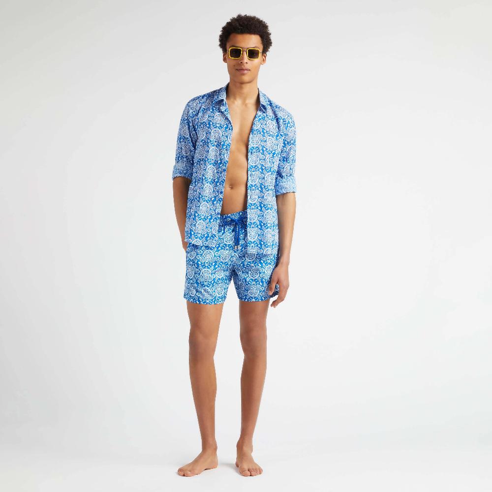 Vilebrequin Maillot De Bain Homme Ultra-léger Et Pliable Tribal Turtles