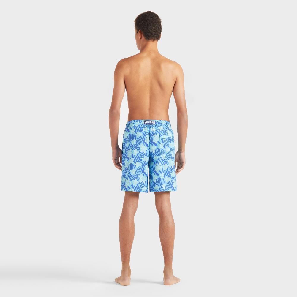 Vilebrequin Maillot De Bain Long Homme Ronde Des Tortues Logo
