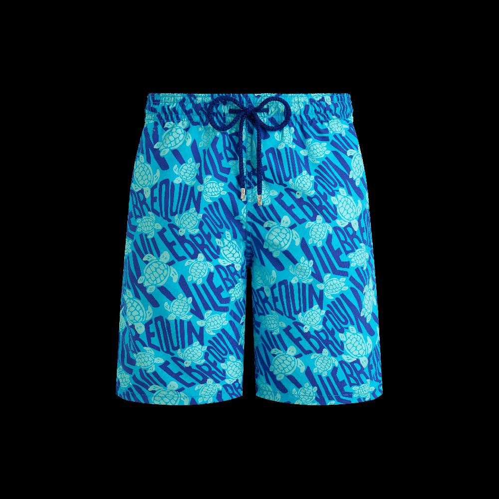 Vilebrequin Maillot De Bain Long Homme Ronde Des Tortues Logo