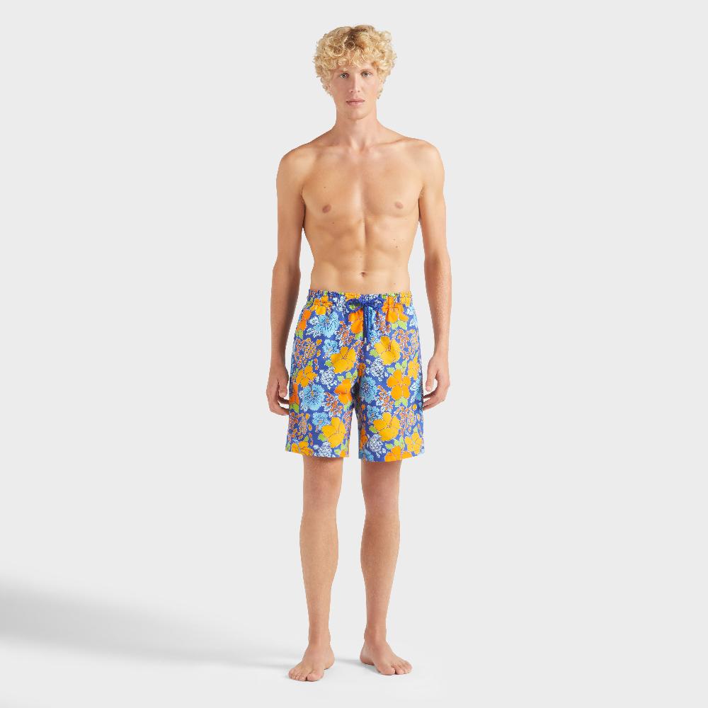 vilebrequin Maillot de bain long homme Ronde des Tortues Logo