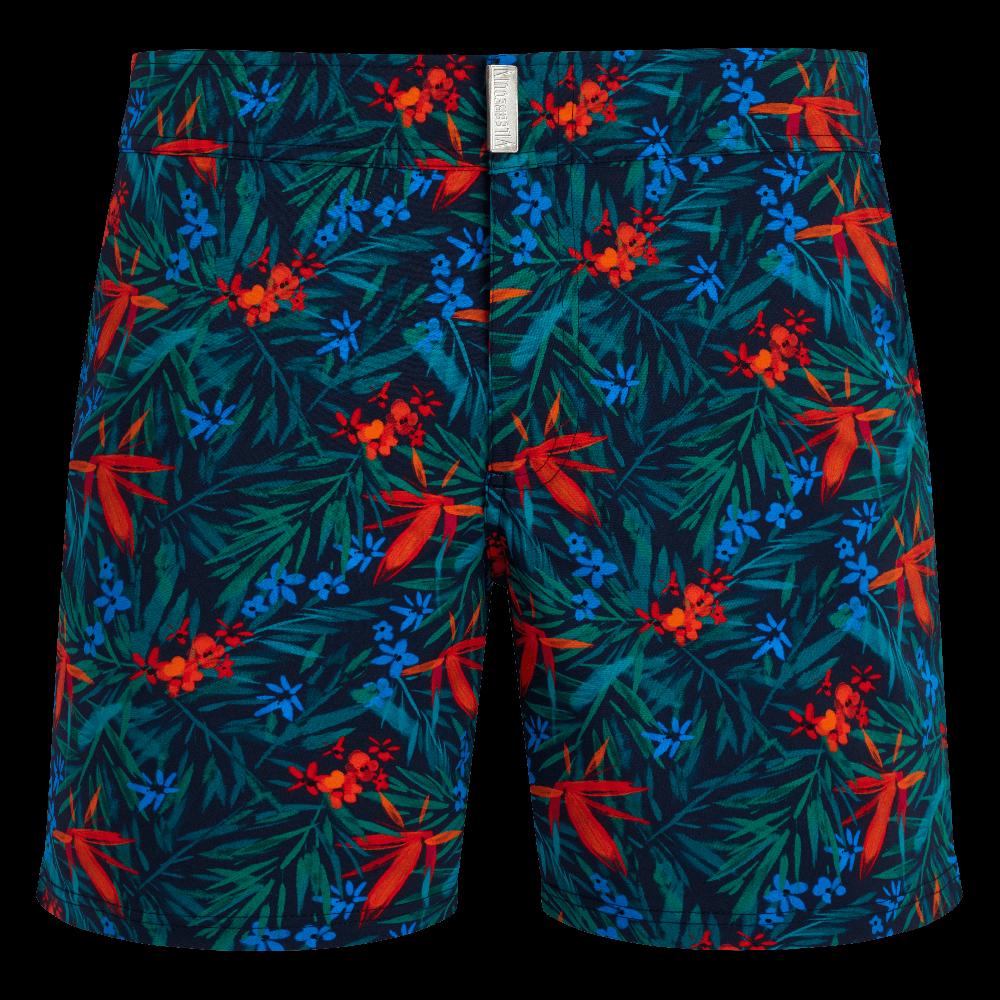 Vilebrequin Maillot De Bain Stretch Ceinture Plate Homme Tropical Flowers
