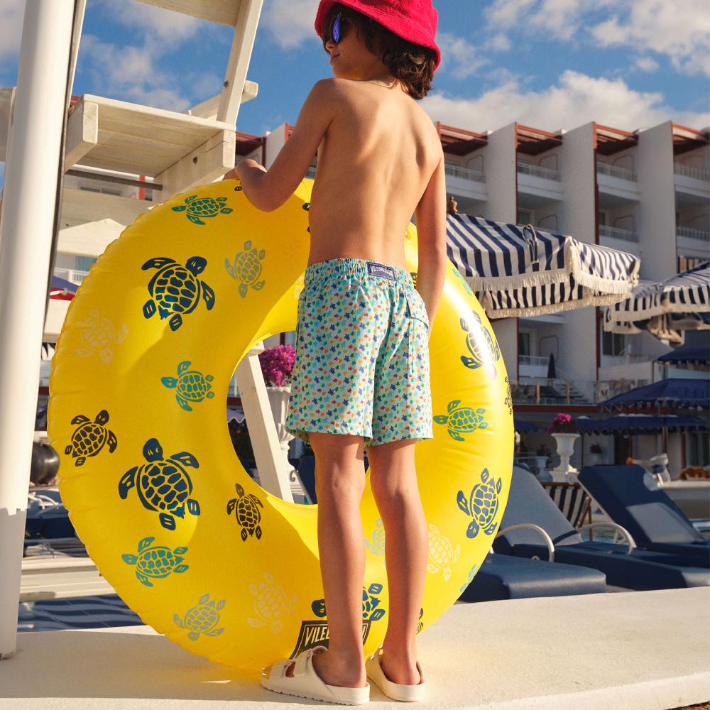 vilebrequin Maillot de bain stretch garçon Micro Ronde Des Tortues Rainbow