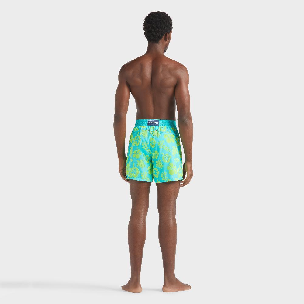 Vilebrequin Maillot De Bain Ultra-léger Et Pliable Homme Imprimé Tropical Turtle Floqué