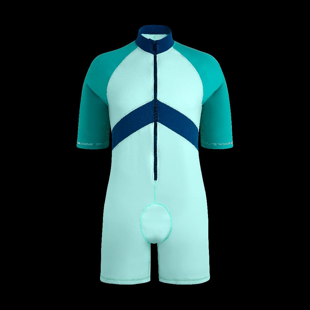 Vilebrequin Maillot De Bain Une Pièce Anti-UV Homme Tricolore