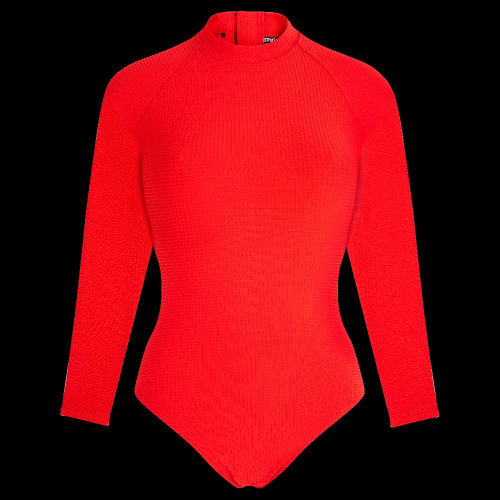 Vilebrequin Maillot De Bain Une-pièce Anti-UV Manches Longues Jacquard Vichy