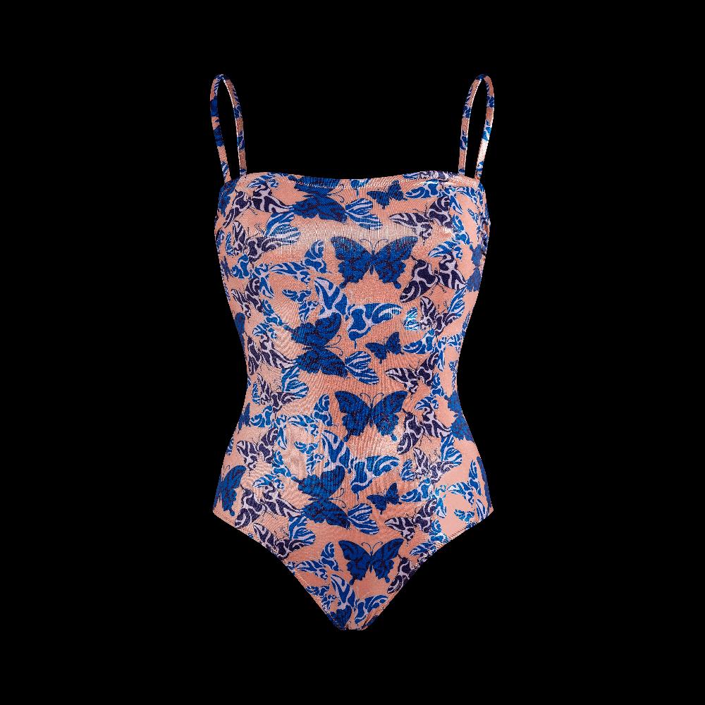 Vilebrequin Maillot De Bain Une Pièce Bustier Femme Disco Butterfly
