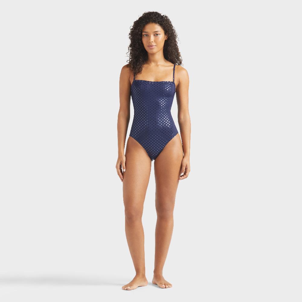 vilebrequin Maillot de bain une pièce bustier femme sequin en relief