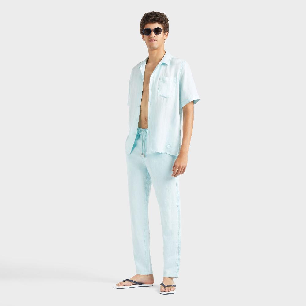 Vilebrequin Pantalon Coupe Regular En Lin Homme Uni
