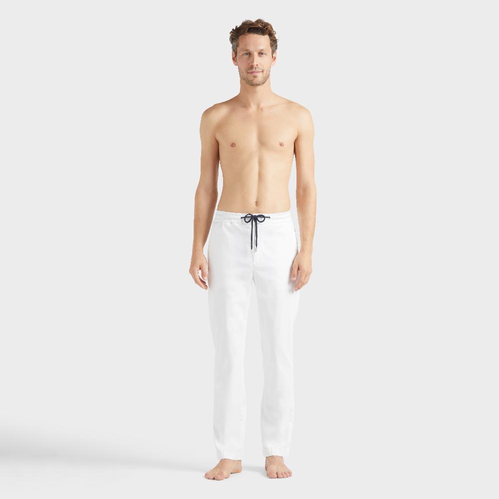 vilebrequin Pantalon taille élastique homme en Tencel Satin