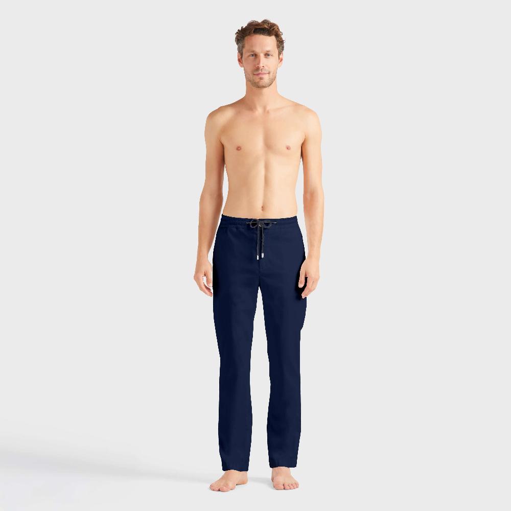 vilebrequin Pantalon taille élastique homme en Tencel Satin