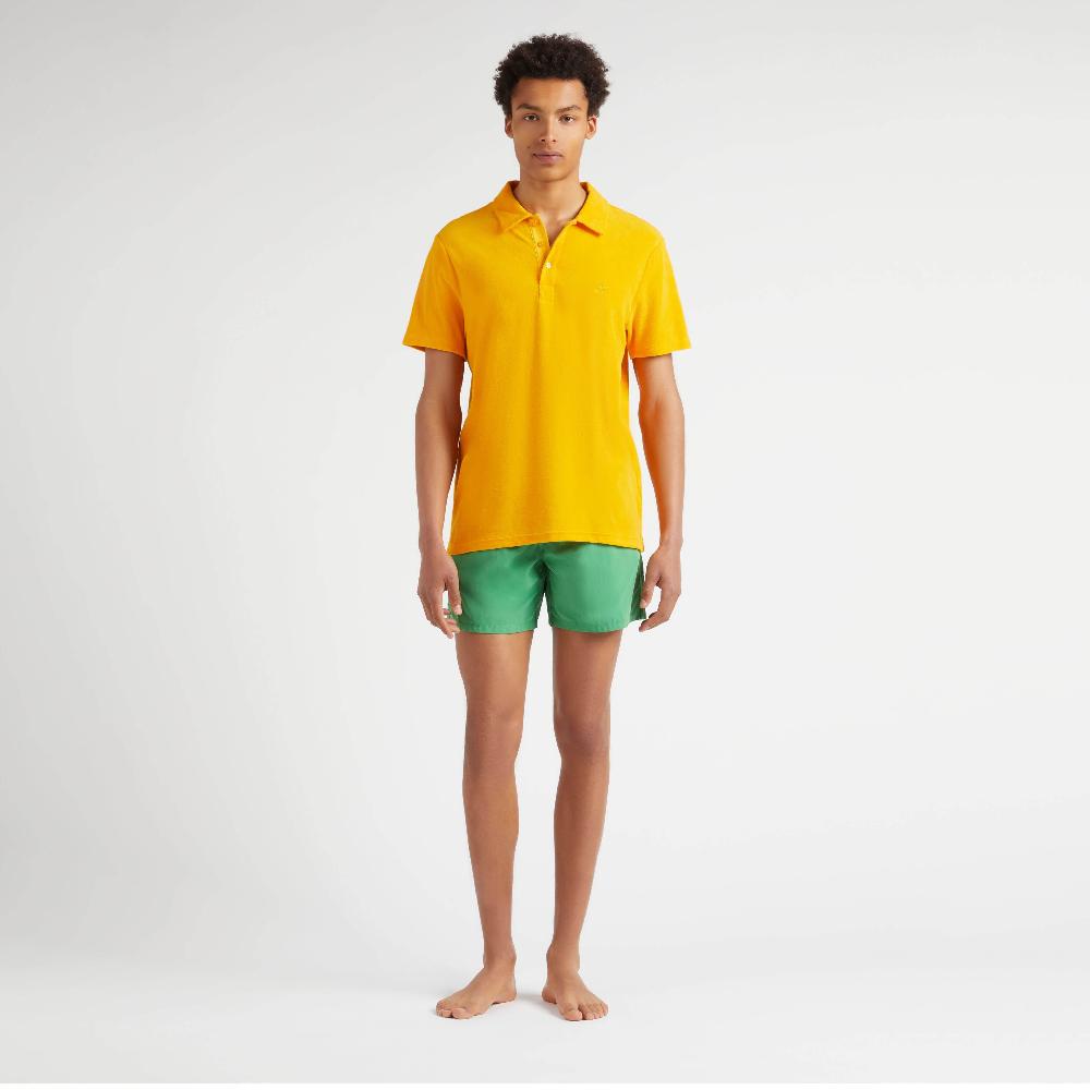 vilebrequin Polo en coton éponge organique homme uni
