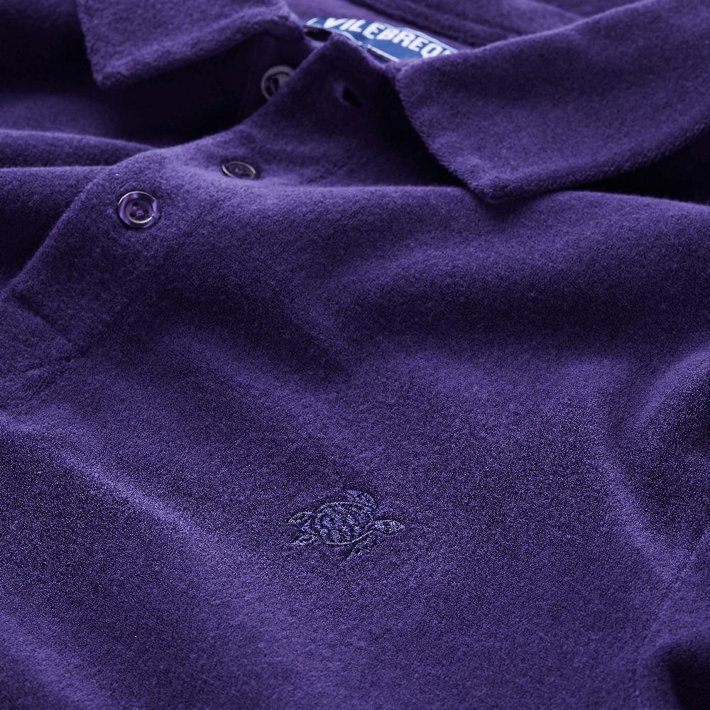 vilebrequin Polo en coton éponge organique homme uni