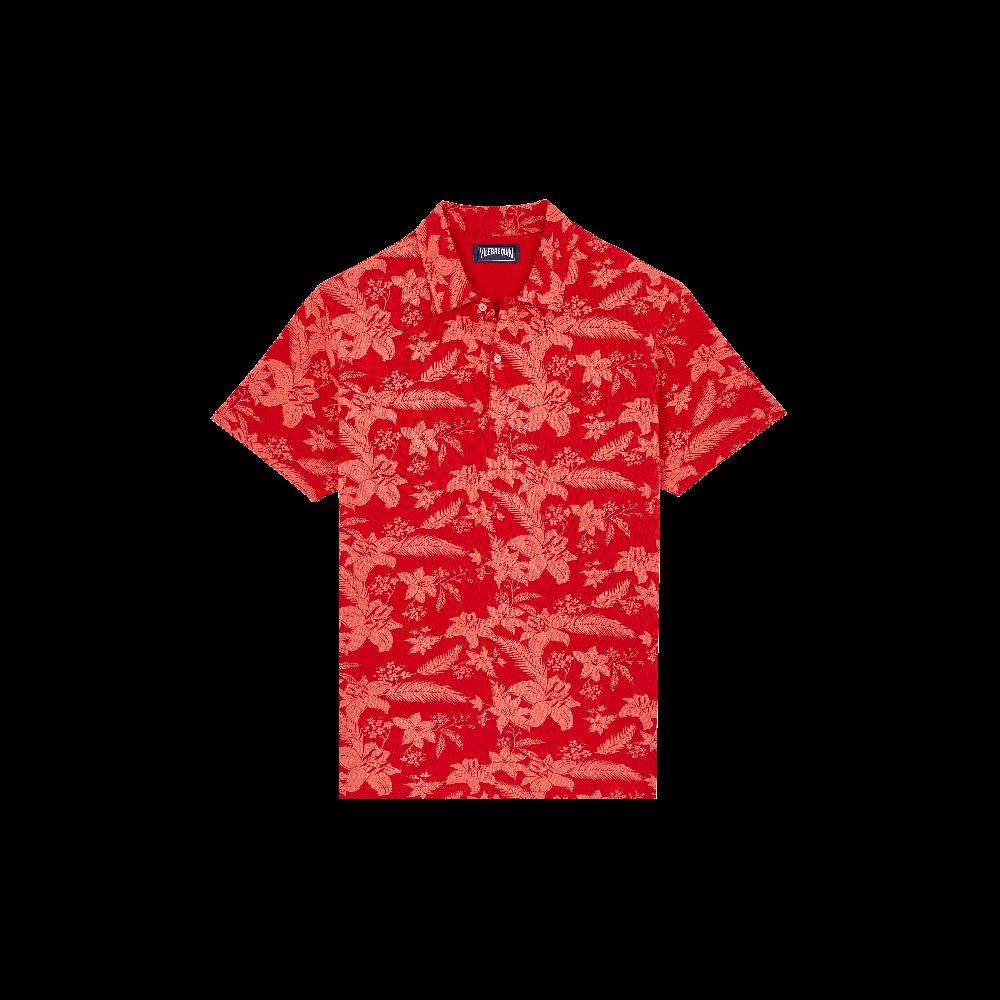 Vilebrequin Polo En Coton Homme Imprimé Lightening Flower