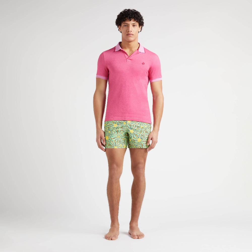 vilebrequin Polo en coton organique couleur changeante homme uni