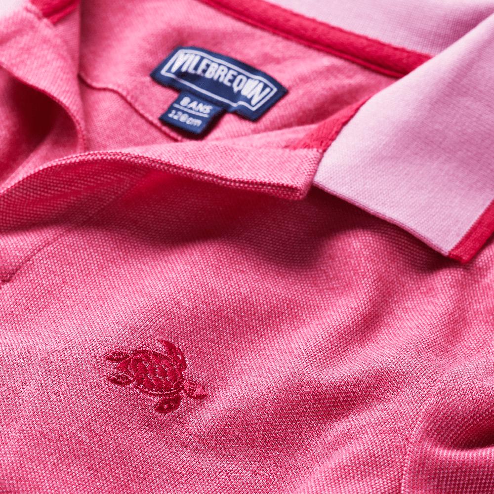 Vilebrequin Polo En Pique De Coton Organique Changeant Garçon Uni